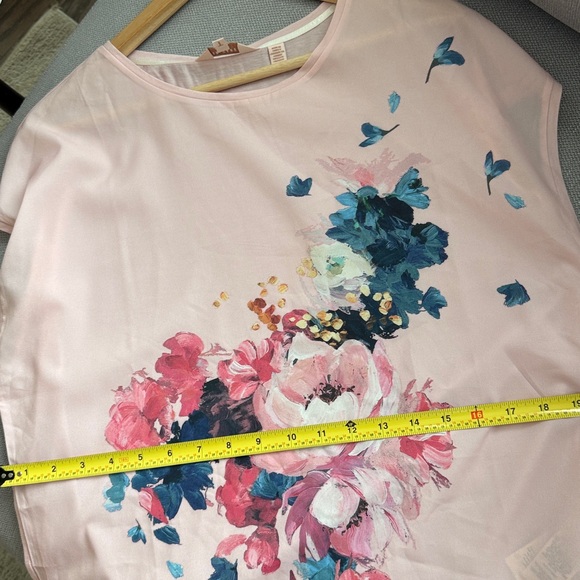 Ted Baker Santula Raspberry-Ripple-Print Tee Size 3 - Picture 9 of 11
